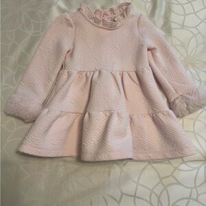Janie & Jack Pink Quilted Baby Dress